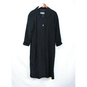 Men’s Totes Long Black Button Up Trenchcoat